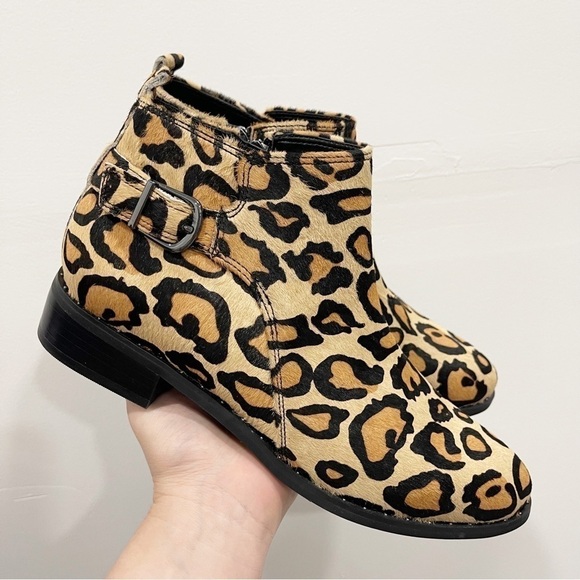 Blondo Tami Waterproof Moto Bootie Leopard Print Size 8.5 - Picture 2 of 12